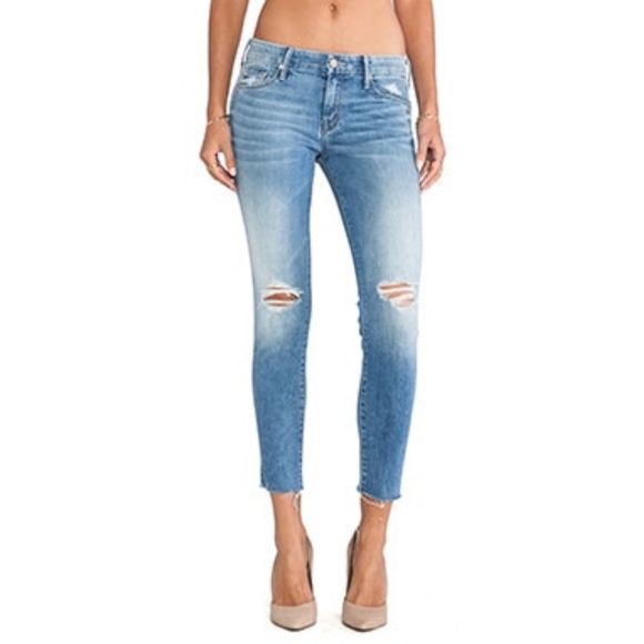 MOTHER Denim - Mother The Looker Ankle Fray Skinny Jeans in Wild Thing